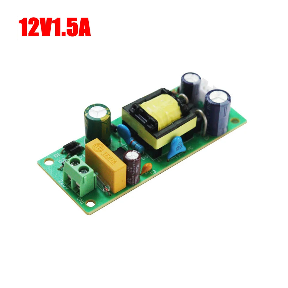 

DC12V 1.5A Switching Power Supply Board AC110-240V to 12V Buck Power Supply Module 1.5A Step Down Power Bare Board Led Driver