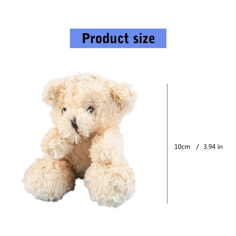 Simulation Cartoon Bear Keychain for Toy Accessories Gift Carnivals Prizes for Kids Backpack Children Gift