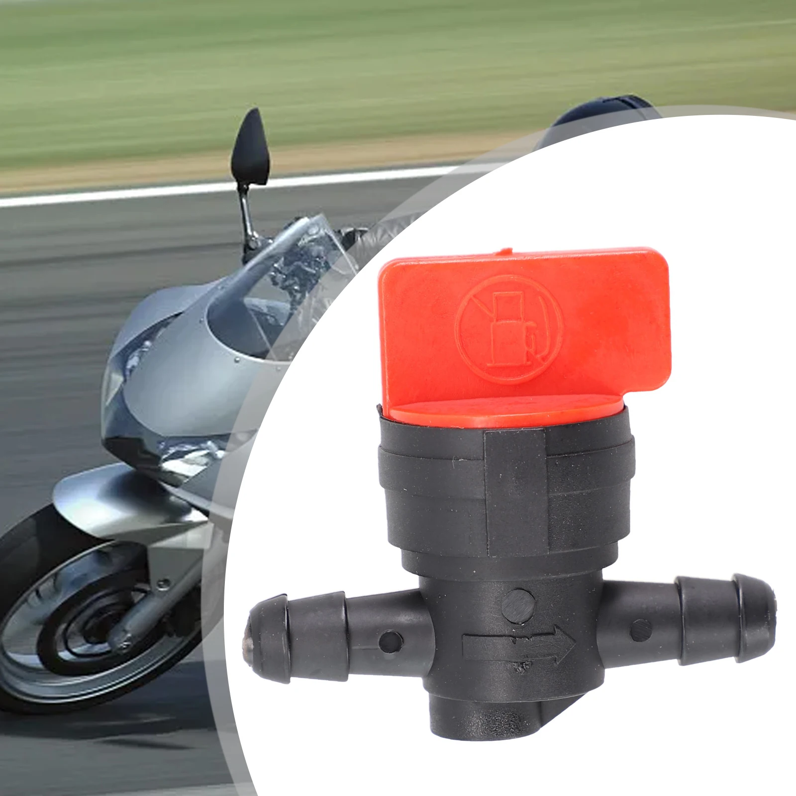 

8mm Petrol On-Off Fuel Tap Valve In-Line Motorcycle/Bike Switch For ATV 1/4 Inch Plastic Fuel Line