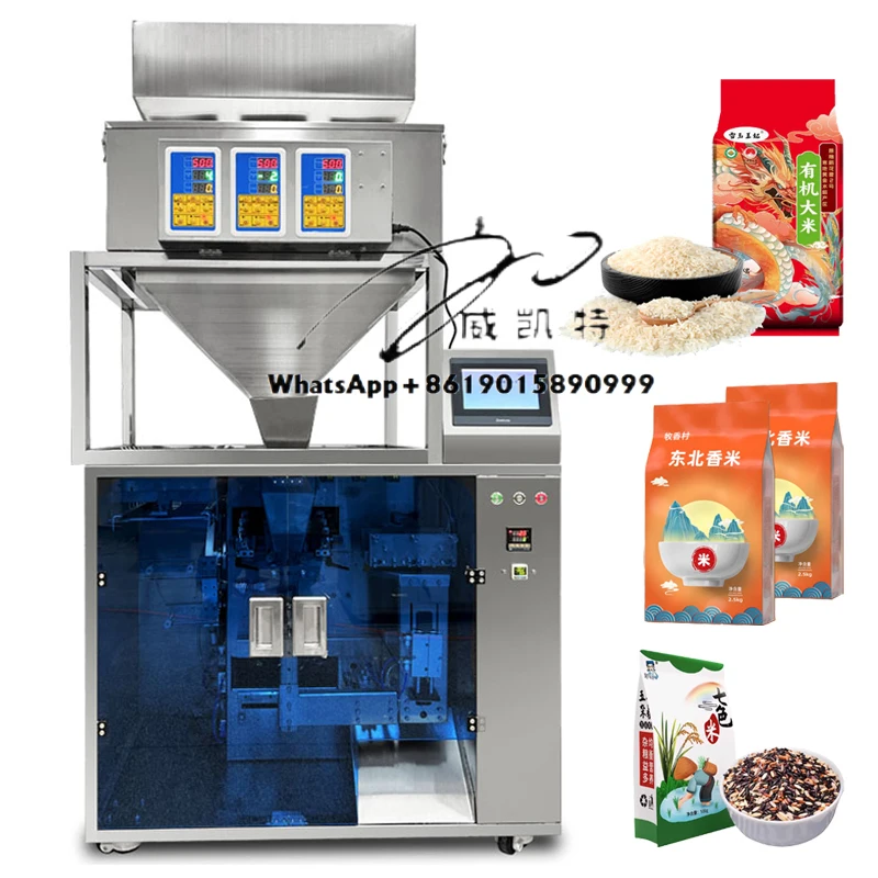 Automatic Rice Granule Peanut Grain Seeds Stand Up Zipper Pouch Premade Bag Filling Sealing Packing Packaging Machine