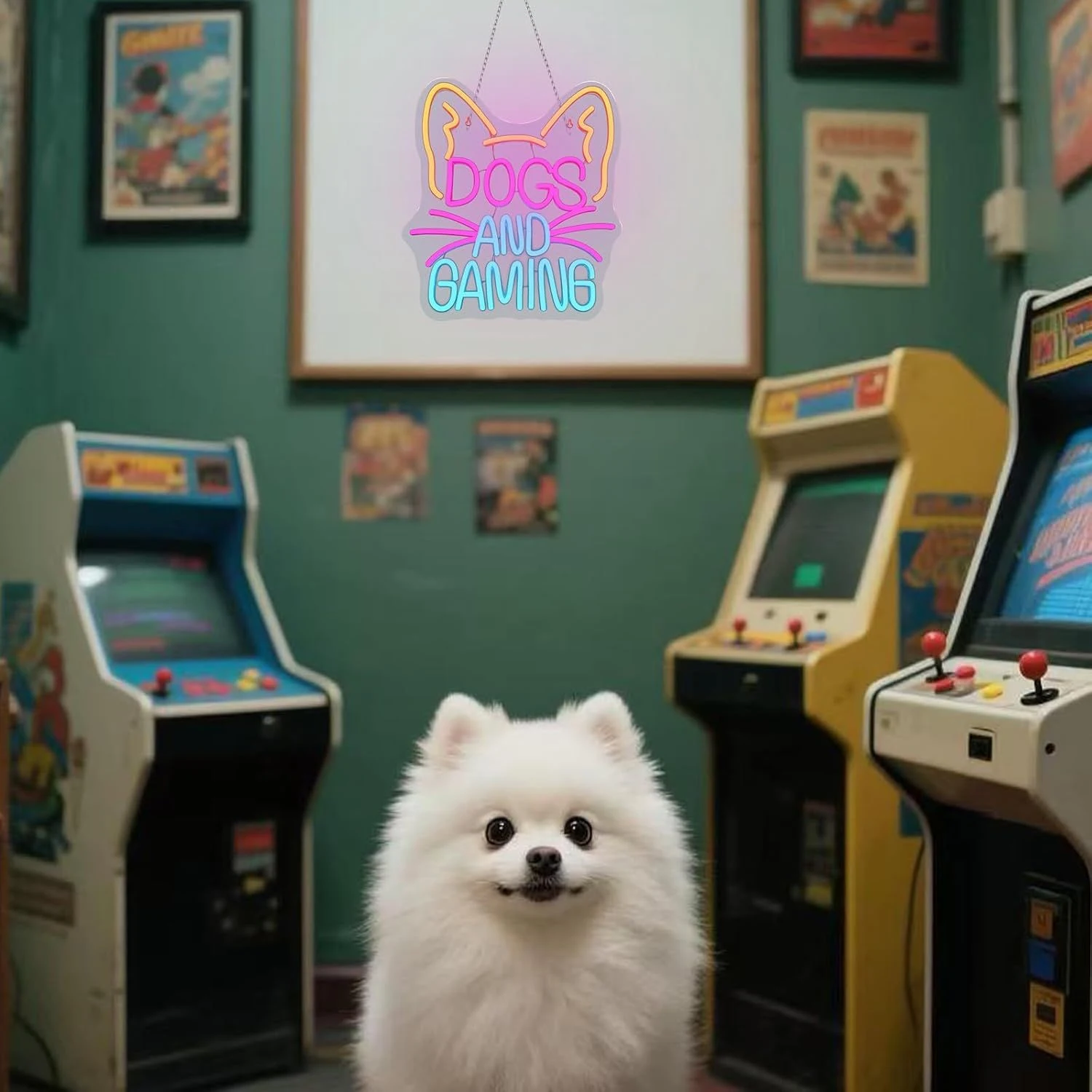 Sinal de néon para amantes de cães, arte de parede led personalizada para sala de jogos de animais de estimação e caverna de homem, alimentado por usb regulável, decoração de cachorro engraçada, presente personalizável