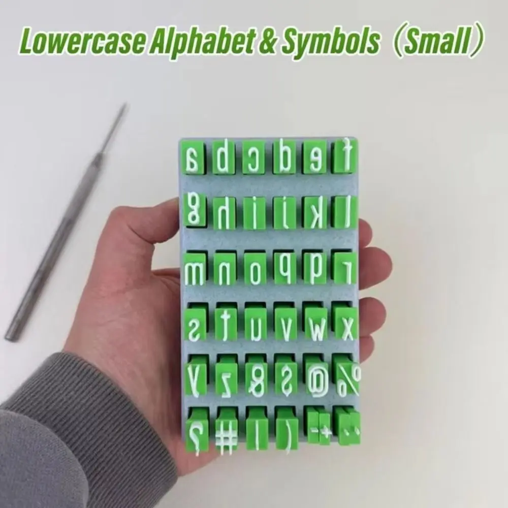 Uppercase letter Alphabet Clay Seal Lowercase letters DIY Craft Ceramic Artistic Letters Embossing Portable
