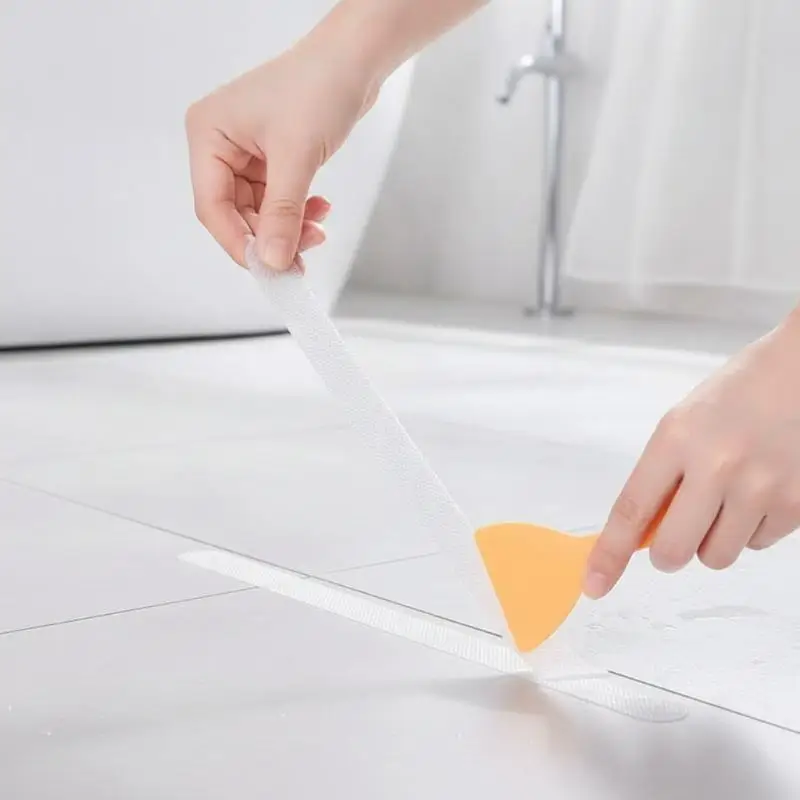24Pcs Anti-Slip Shower Stickers Bathtub Shower Floor Safety Strips With Scraper - view 4