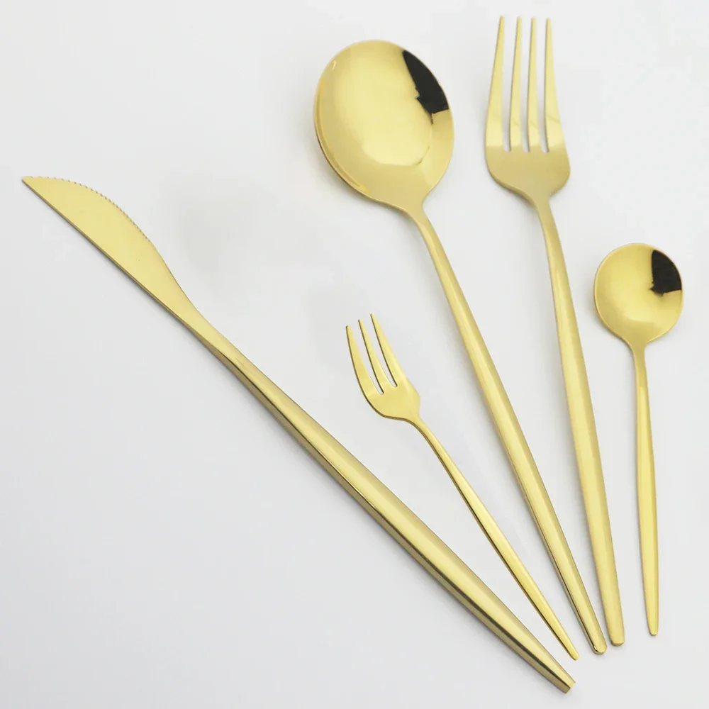 20pcs Dinnerware Mint Green Silver Stainless Steel Set Knives Fork Spoons Cutlery Kitchen Home Tableware Flatware Set Wholesale