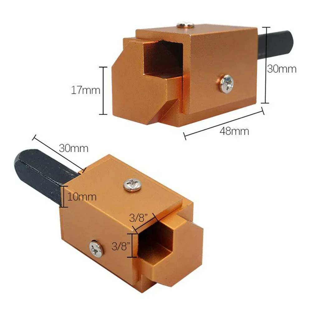 Door Lock Recesses Hinged Trunnion Holes Right Angle Chisel Machining Fillet High Precision Right Angle 1pcs 48*30mm