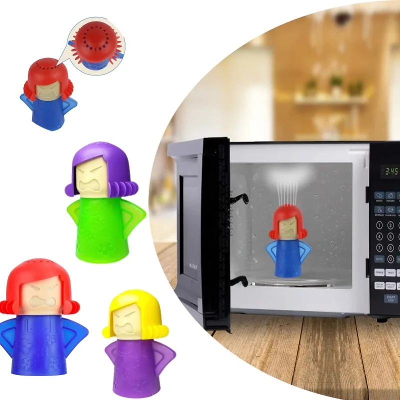 1pc Microwave Cleaning Lady Refrigerator Cleaning Deodorization Creative Shape Spray Type To Remove The Smell of Kitchen Gadgets
