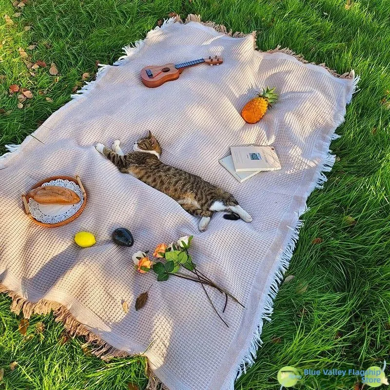 

Водонепроницаемый коврик для пикника на открытом воздухе, белый, для парка, пляжа, палатки, весенний сезон, бренд Fly Blue Valley