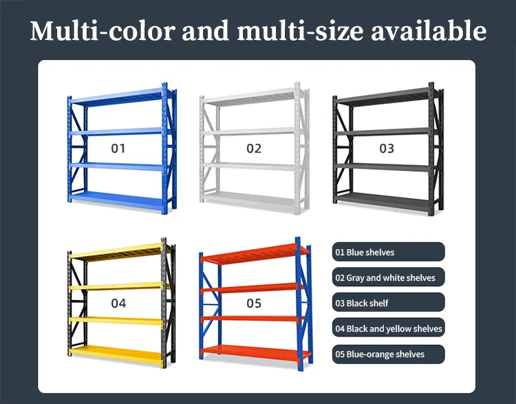 PromotionHeavy Duty Industrial Racks Steel Metal Boltless Shelving Warehouse Storage Shelf Rack