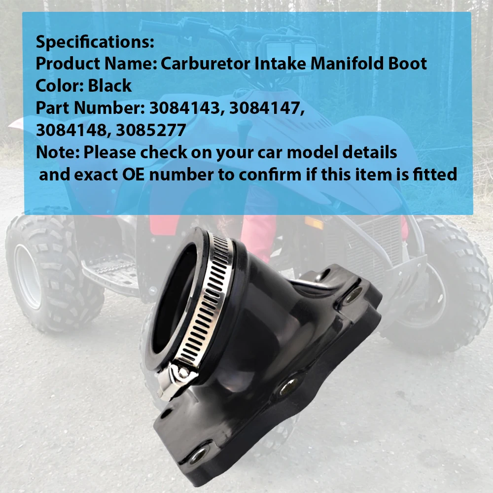 

Carburetor Intake Manifold Boot For Polaris Scrambler Xplorer Trail Blazer Sportsman Big Boss 3084143 3084147 3084148 3085277