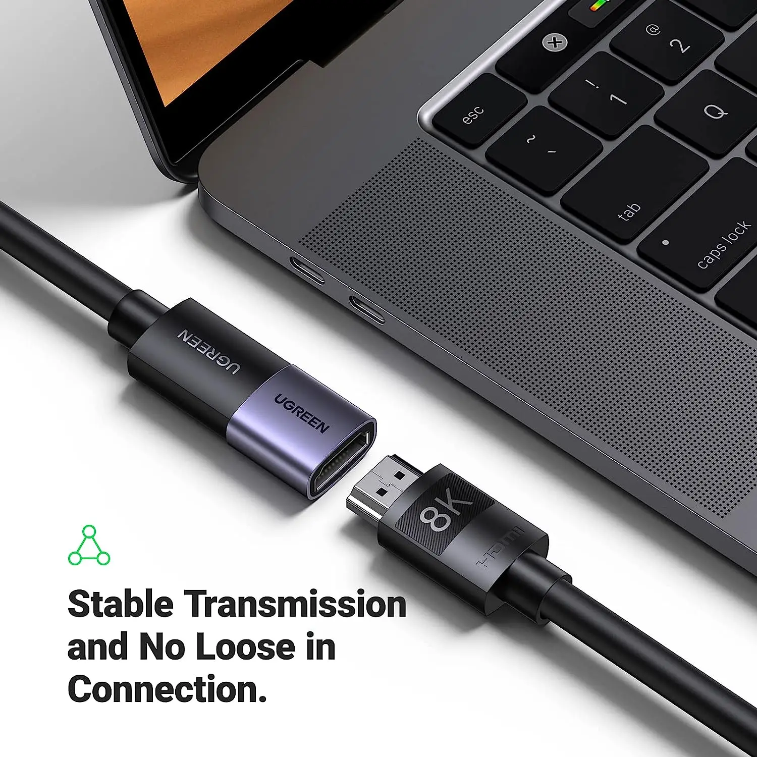 Acoplador UGREEN HD-MI 8K@60Hz HD-MI Adaptador hembra a hembra Conector HD-MI 2.1 Extensor 3D 4K@240Hz