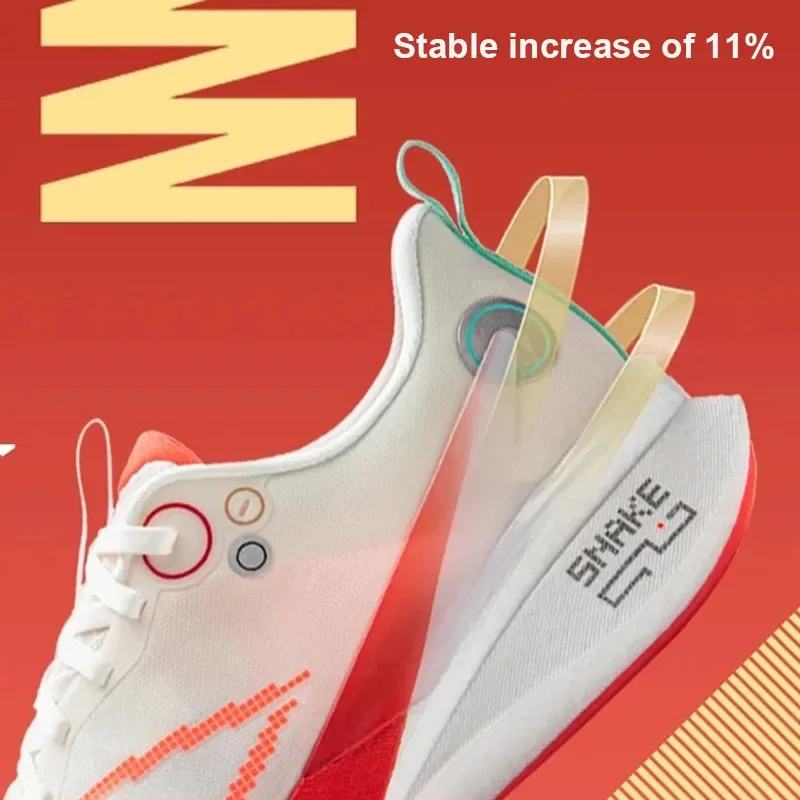 LI-NING Women Running Shoes RED HARE 8 PRO Professional Racing Training Sports Sneakers ARPV006
