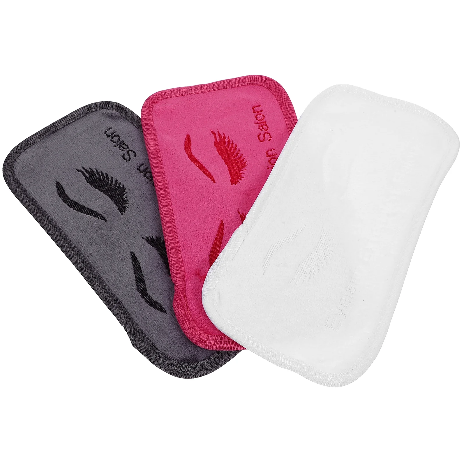 

3 Pcs Colored Pads for Eyelash Extensions and Forehead Scarves 3pcs Grafting Holder False Eyelashes Tools Headband Supplies