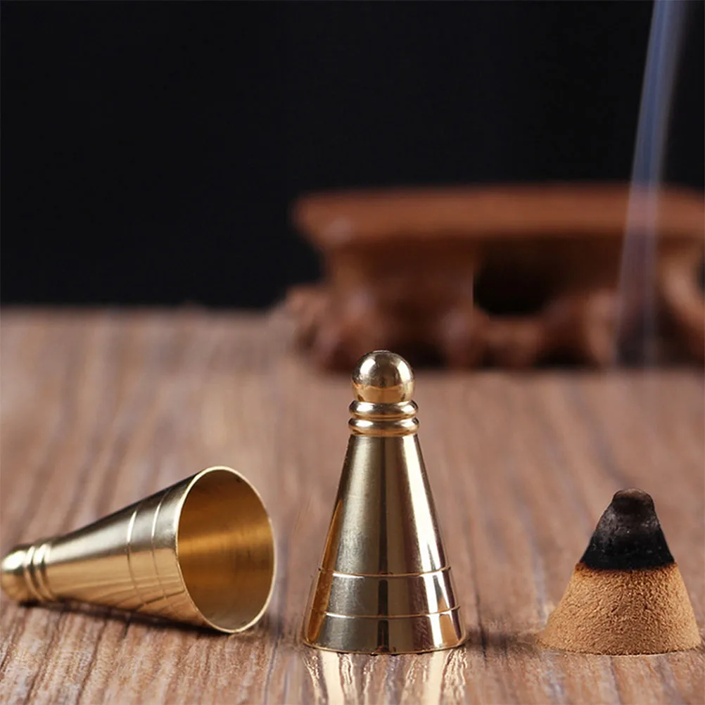 

Incense Cone Moulds Shaping Tool Brass Tower Forming Molds DIY Incense Making Practical Easy Use Clean Store Home Office Temple