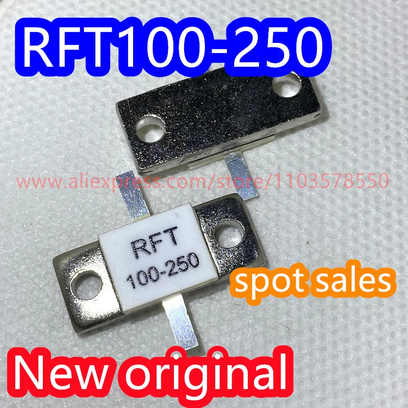 2PCS New original RFT100-250 flange double lead 100 ohm 250W high-power RF resistor 100-250
