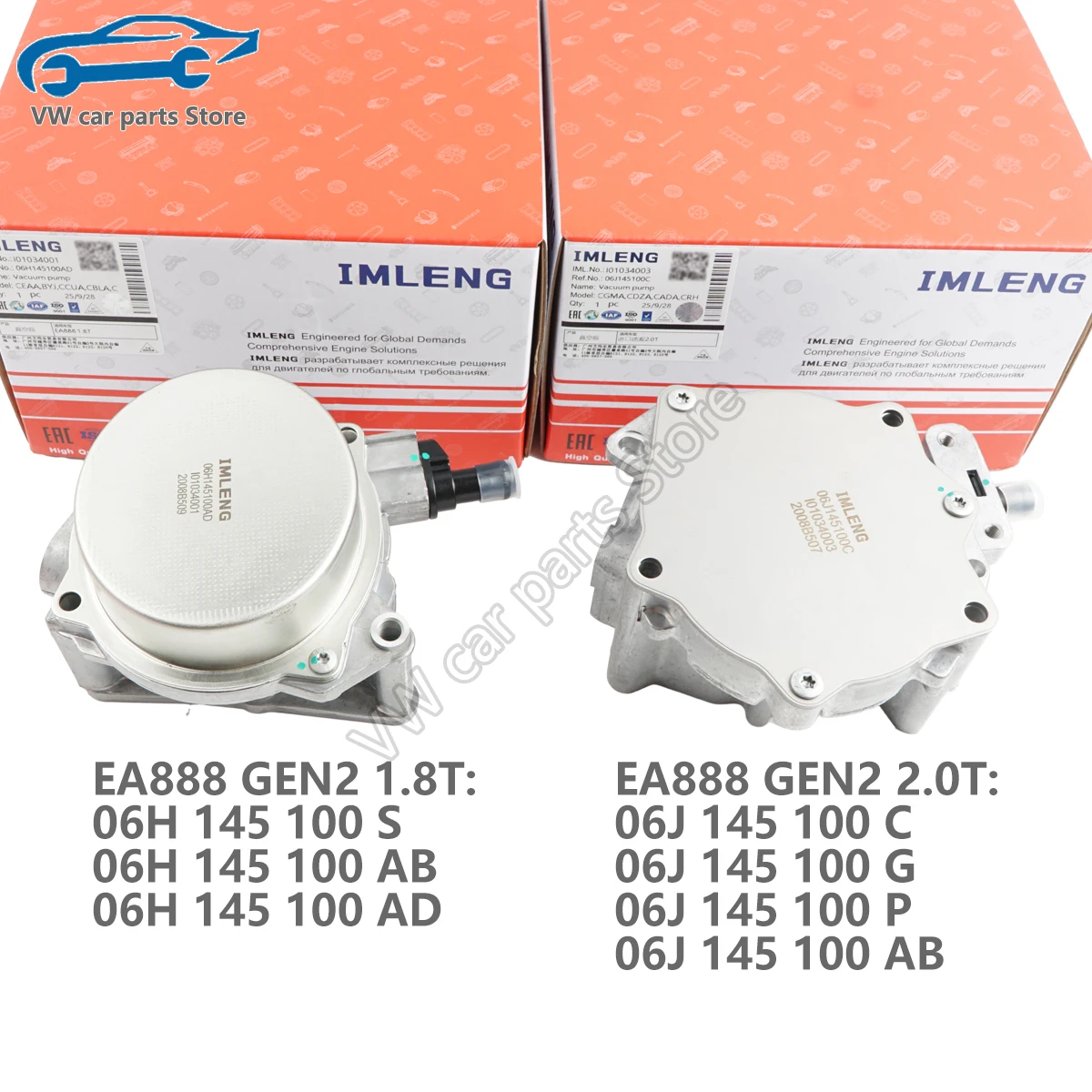 

Brake Booster Vacuum Pump 06J145100AB 06J145100C 06J145100G 06J145100P For Audi A4 A5 A6 A8 TT Q5 VW Jetta Passat CC Golf Tiguan