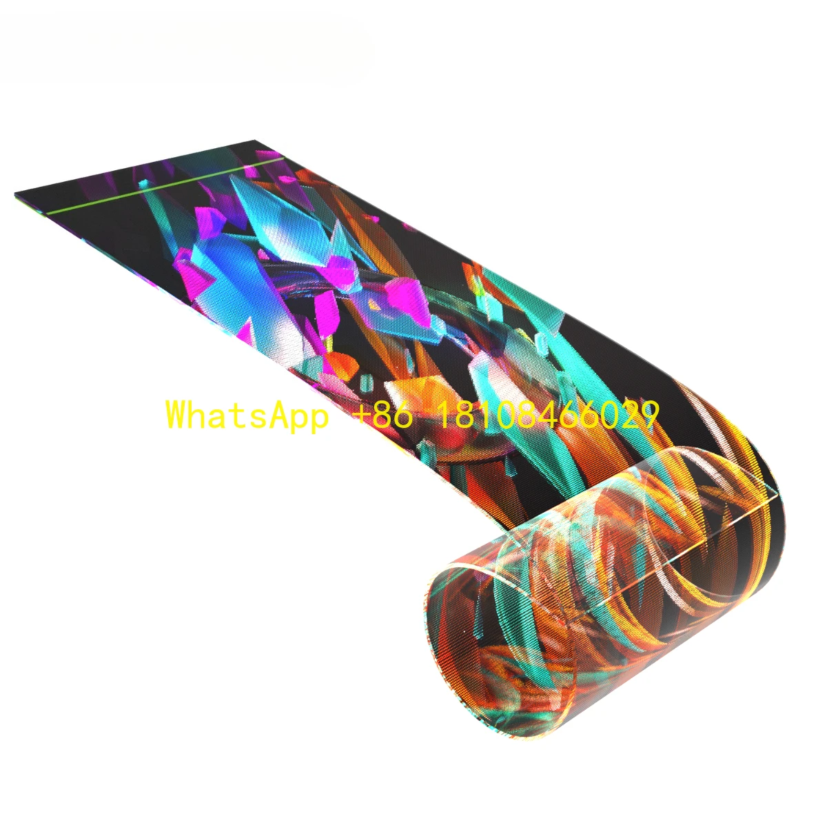 

Adhesive LED Transparent Flexible Film Screen Advertising Display Screen for Exhibition Shows Full Color Indoor Led Screen