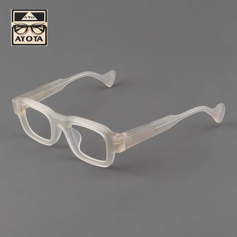 New Retro Board Frosted Glasses Frame for Men's Designer Brand Handmade Square Myopia Reading Women's Prescription Glasses