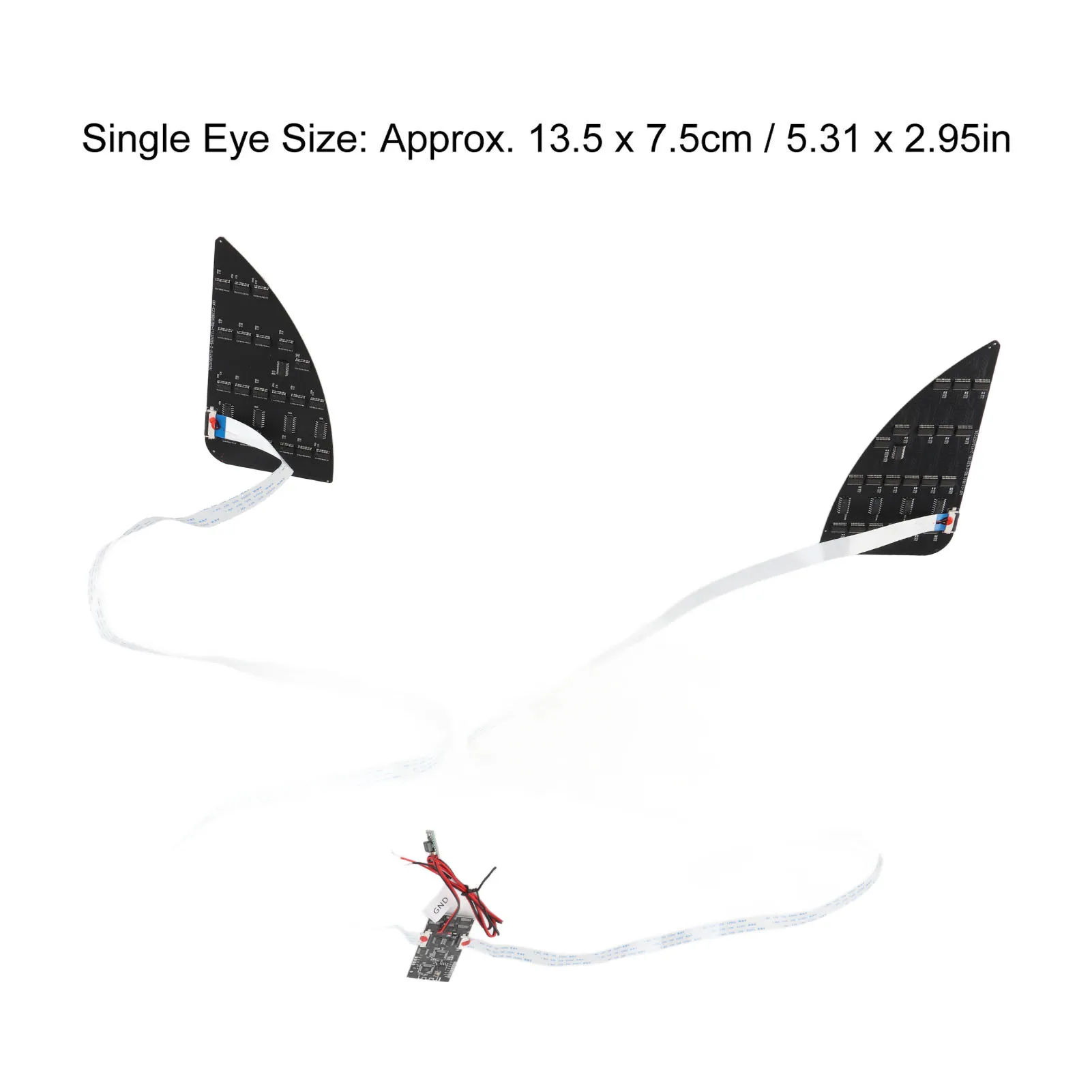 32x64 LED تسجيل التطبيق المحمول للبرمجة العين عرض النص الرسوم المتحركة صورة تحرير الشاشة لسيارة على ظهره الديكور DC12V