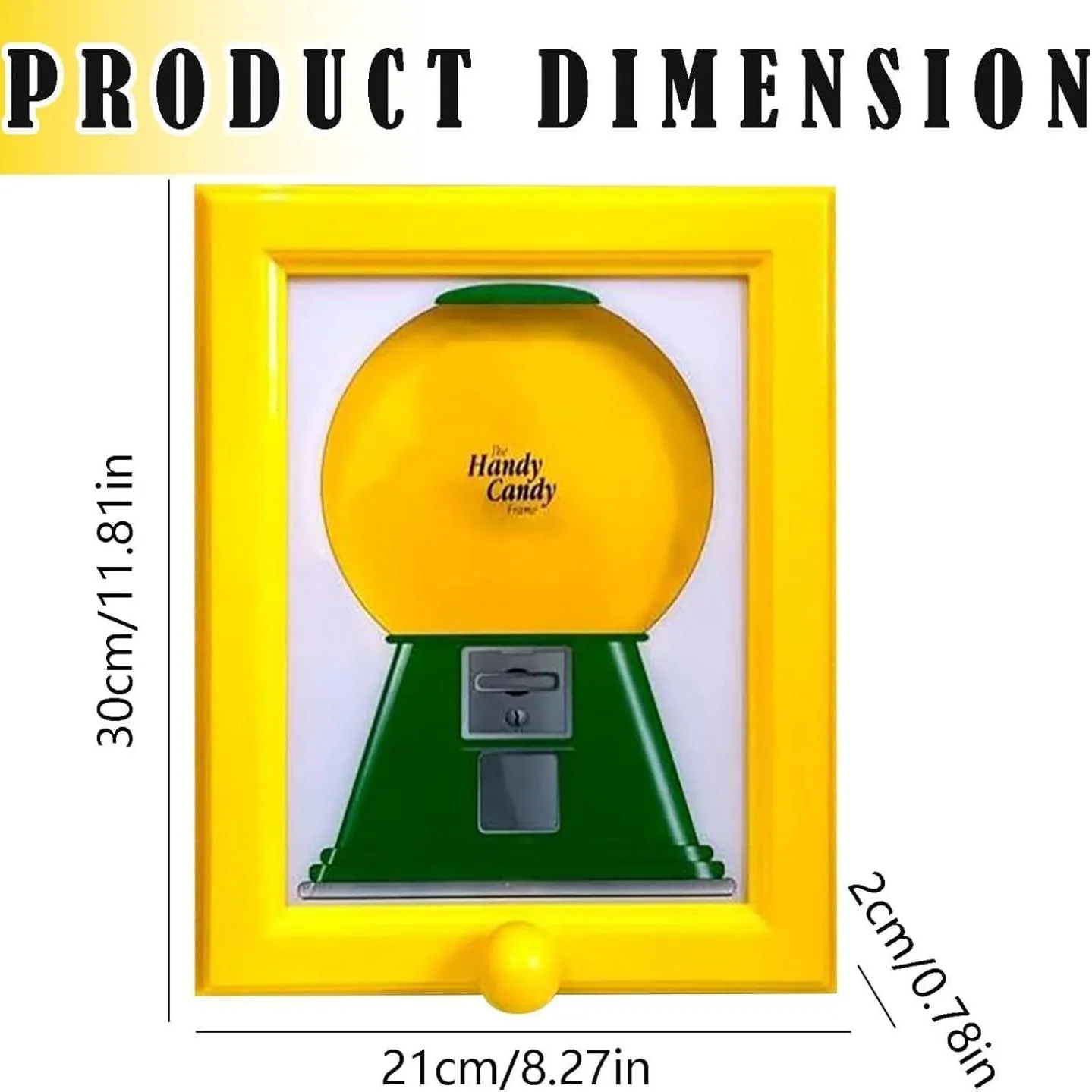 Sirope Dispenser Sugar Bean Jar Home Decoration Photo Frame Vintage Style Hanging Handy Fast Distribution Durable Candy Display