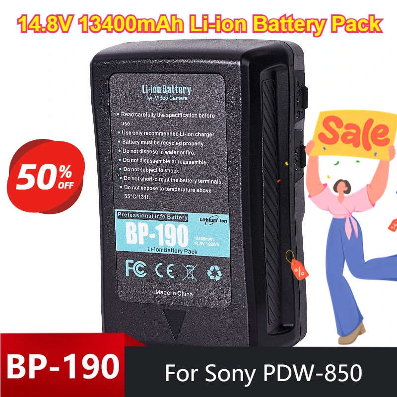 

Digital Batteries Suitable for Sony BP-190W Broadcast Cameras V-mount Batteries Camcorder Batteries