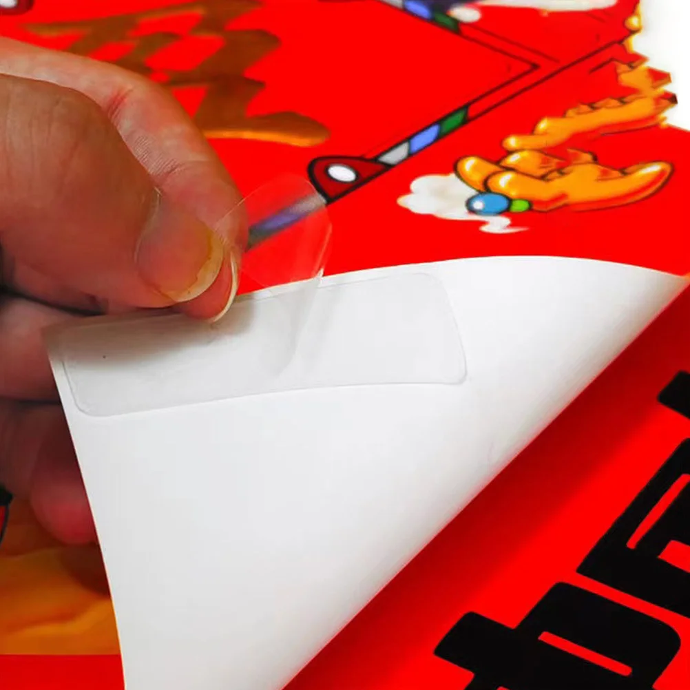 5 صناديق ملصقات شفافة على الوجهين لمقابض مهرجان الربيع، شريط لاصق قوي قابل للإزالة وقابل للغسل