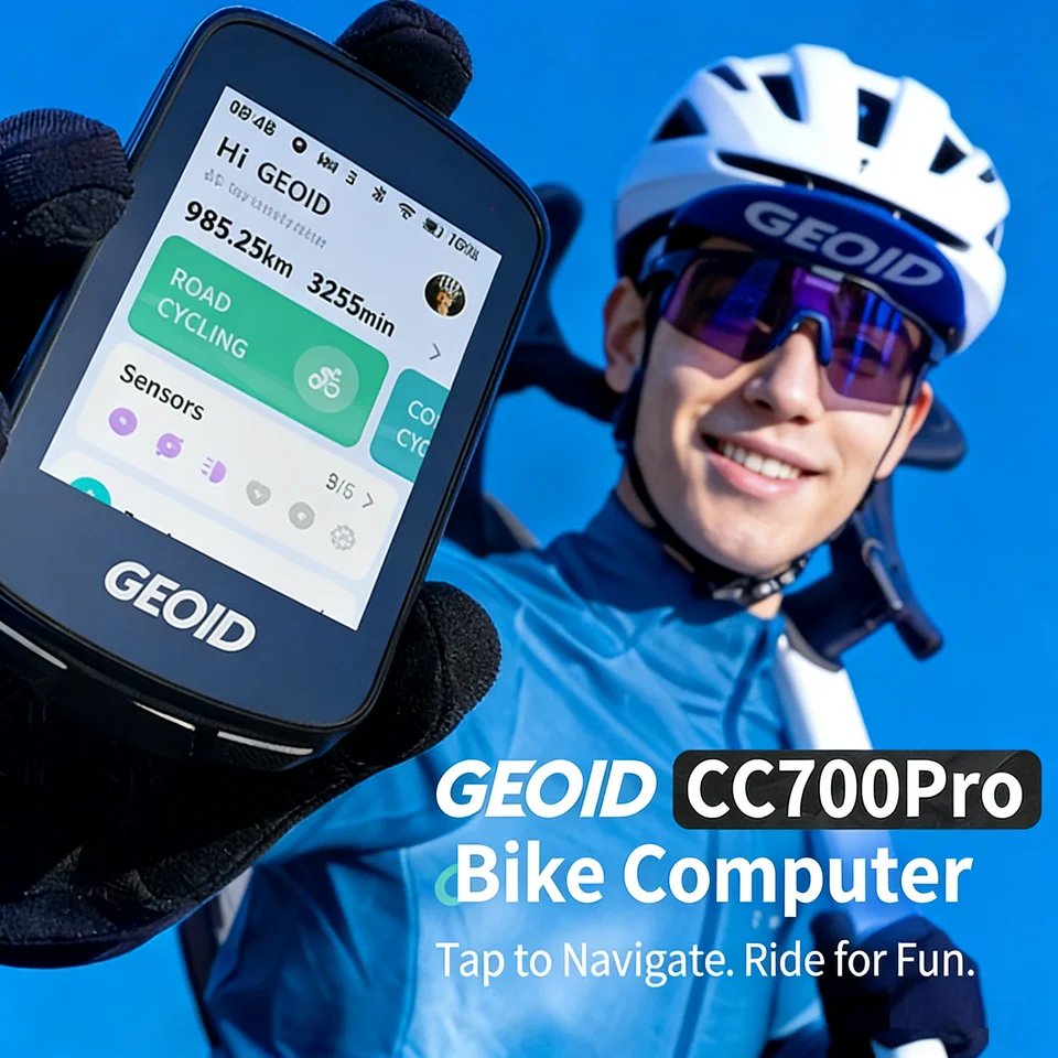 Geoid CC700 Pro Bicycle Computer 2.8-Inch Colorful Touchscreen