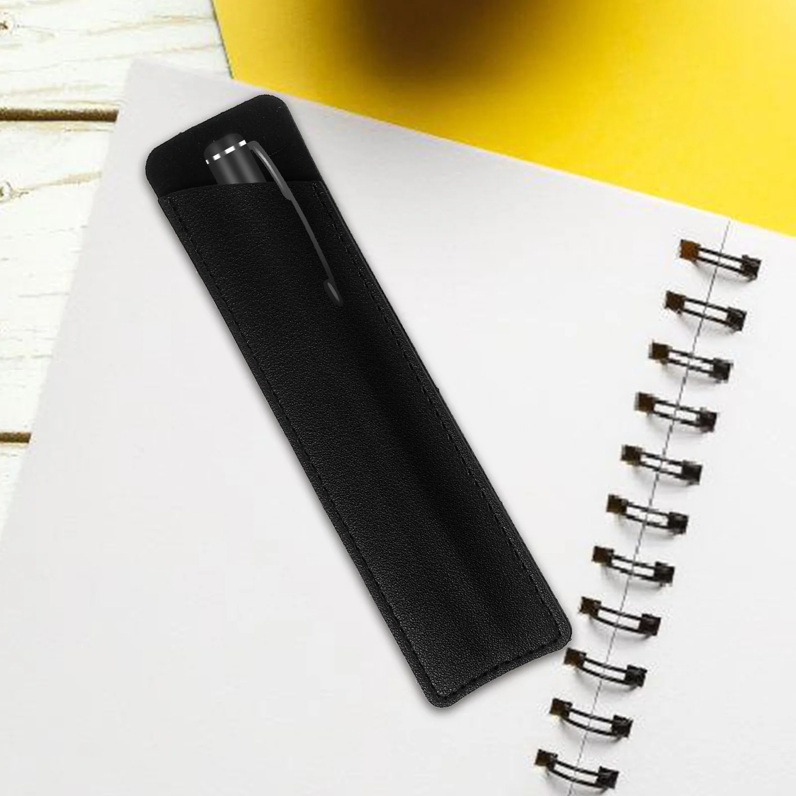 

5 Pcs Pen Bags Large Capacity Black Red Brown Mint Gray Protective Sleeves For Fountain Ballpoint Pens Student