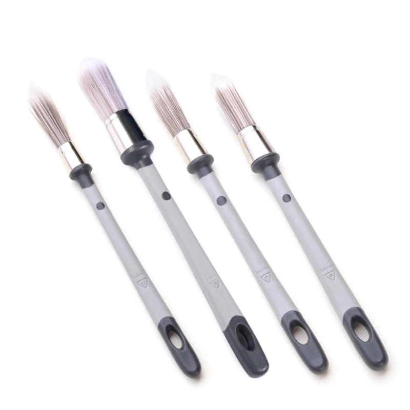 

Paint Brushes 4 Pack Brushes in Assorted Sizes for All Latex and Oil Paints & Stain Home Improvement