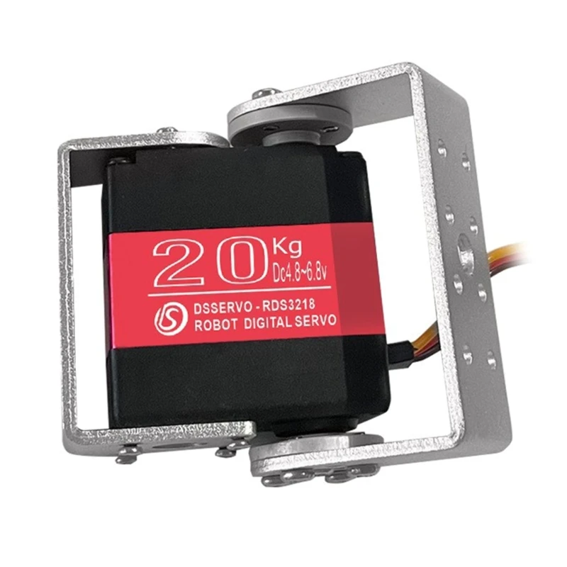 عزم دوران عالي 20 كجم أجهزة رقمية مزدوجة العمود ميتال جير IP66 مقاوم للماء مكونات مؤازرة المشروع لنماذج الروبوت 15UB