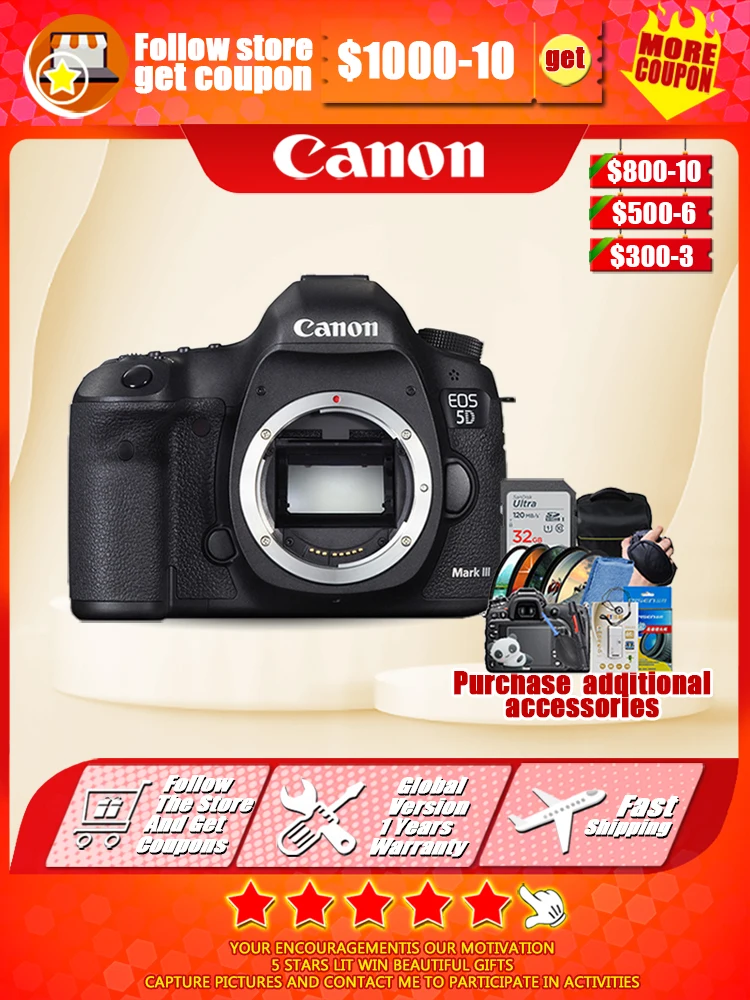 كاميرا Canon EOS 5D Mark III كاميرا Canon 5D3 كاملة الإطار DSLR
