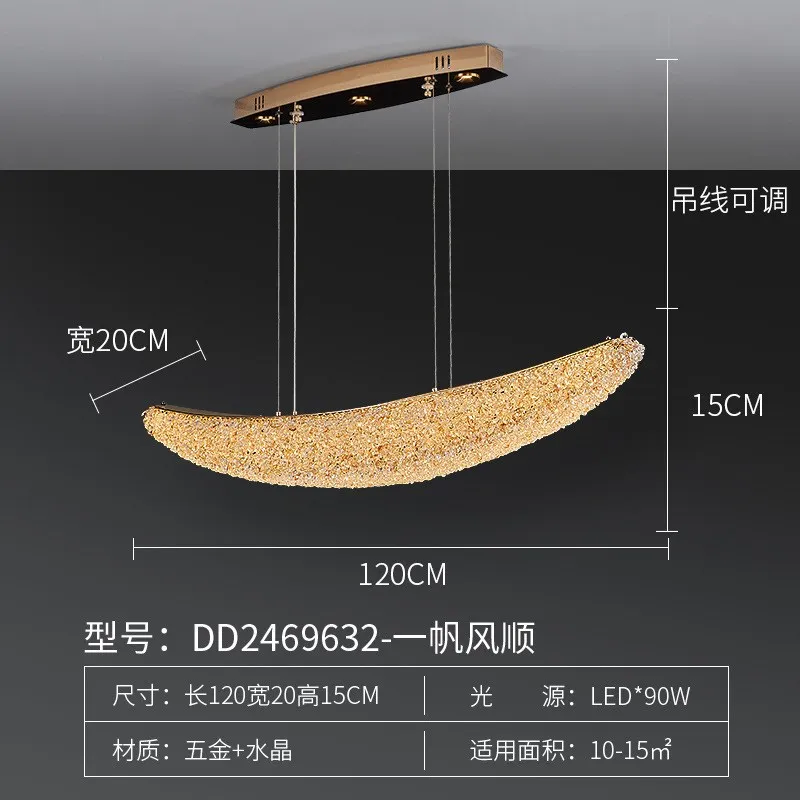 2024 neue europäische Wohnzimmer Kristall Kronleuchter Licht Luxus Dekoration voller LED Ring Design Esszimmer Schlafzimmer Hand Lampe