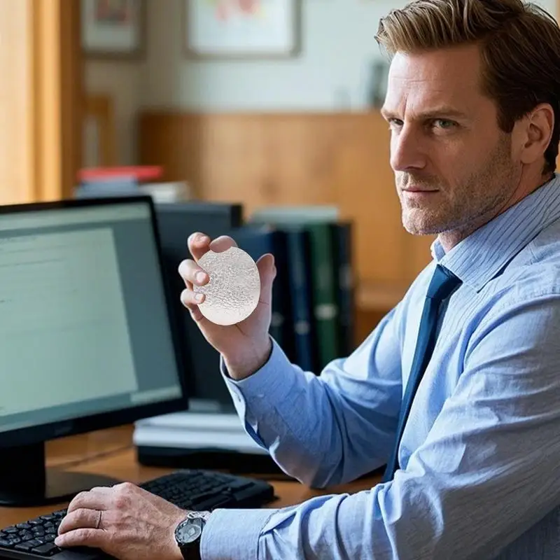 Adult Stress Balls Sensory Fidget Crystal Ball Transparent Sensory Desktop Decoration For Kids Adults Daily Use Desk Work Travel