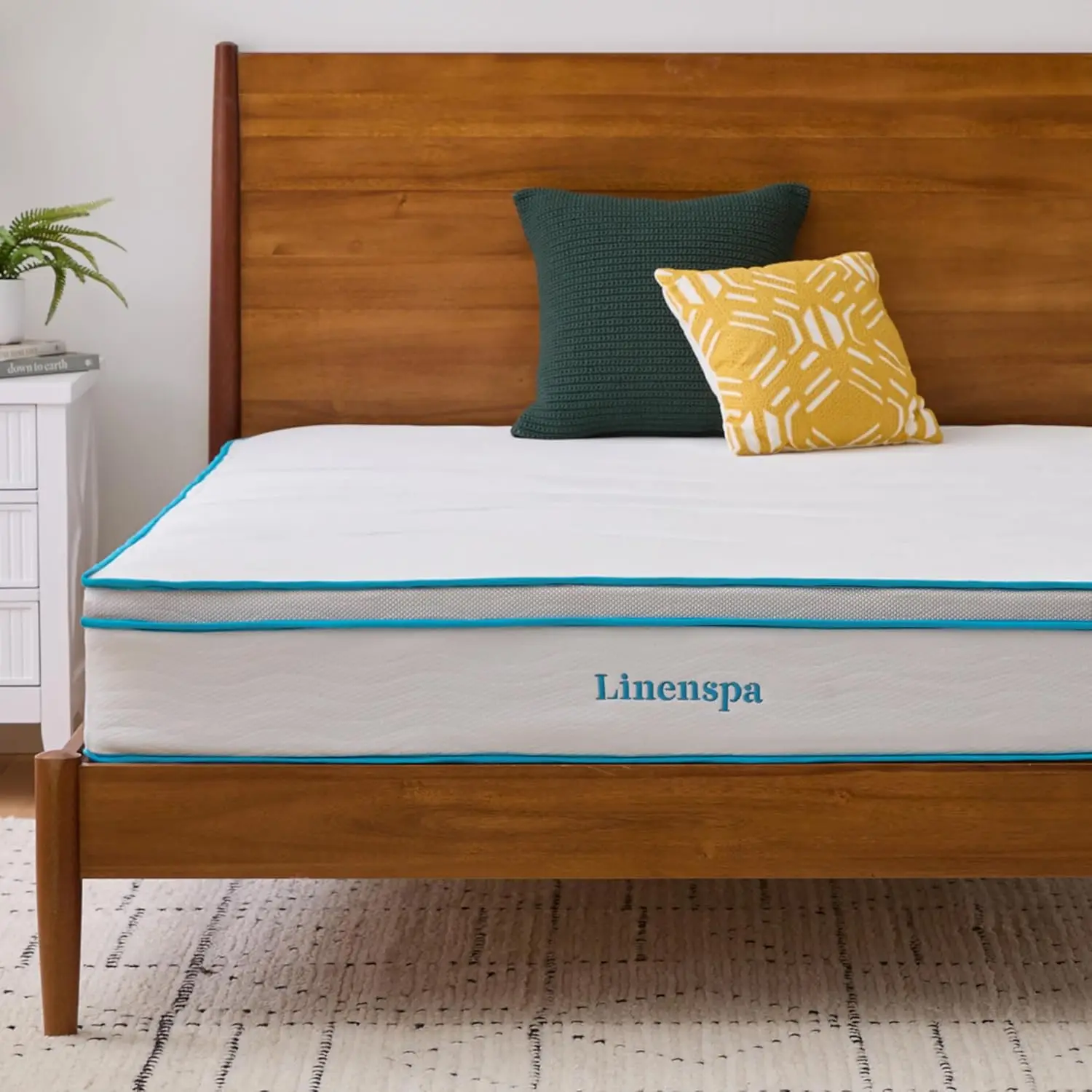 10 Inch Memory Foam and Spring Hybrid Mattress - Medium Feel - Bed in a Box - Quality Comfort and Adaptive Support