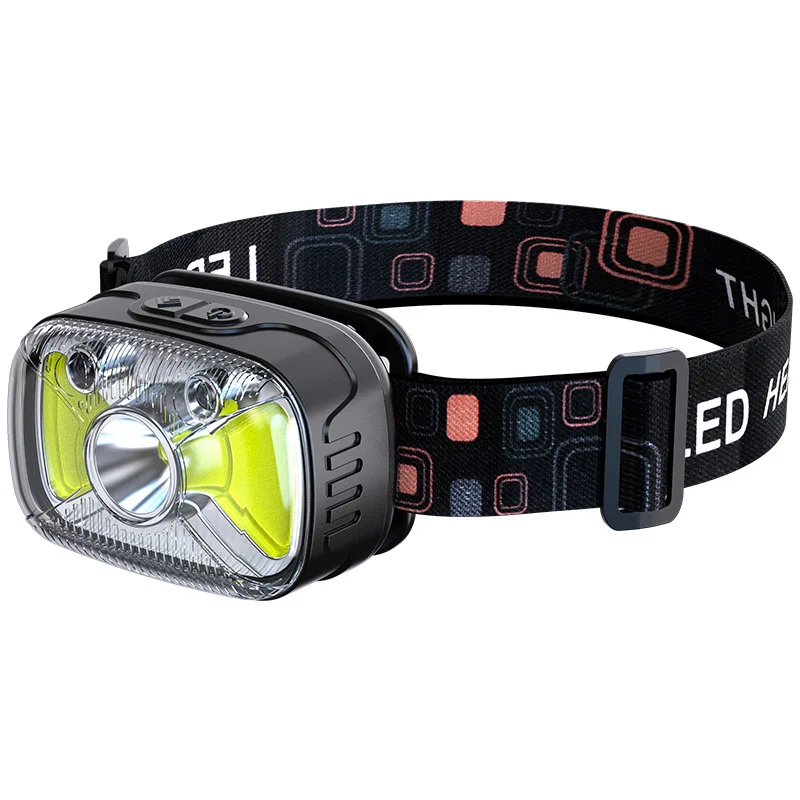 AliExpress POCKETMAN LED Rechargeable Headlamp White Red LED Motion Sensor Flashlight Headlamp 7 Modes Outdoor Camping Running Cycling Headlamp