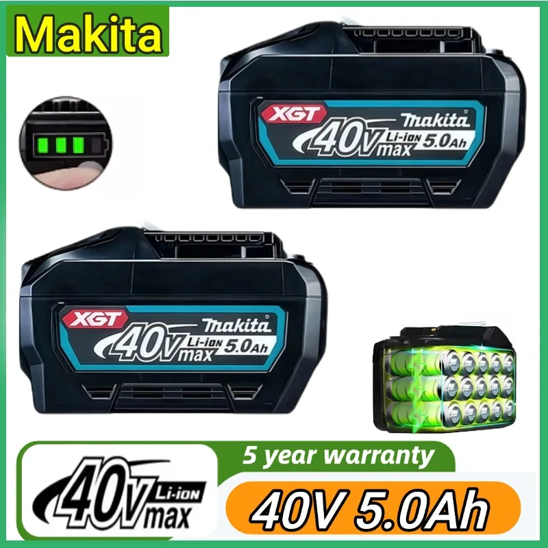 

Makita DC40RA 40V Max XGT Lithium Ion Battery Charger with Dual Fan Design Fast Optimized Digital Display for XGT Tools