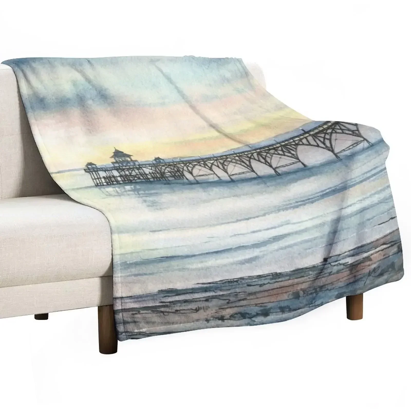 

New Clevedon Pier Throw Blanket Lightweight Cozy Blanket for Bed Sofa