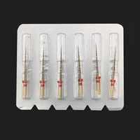 Dental onda primaria oro un archivo inverso 6 unids/pack pequeño mediano grande Dental Endo NITI archivo rotatorio odontología endodoncia