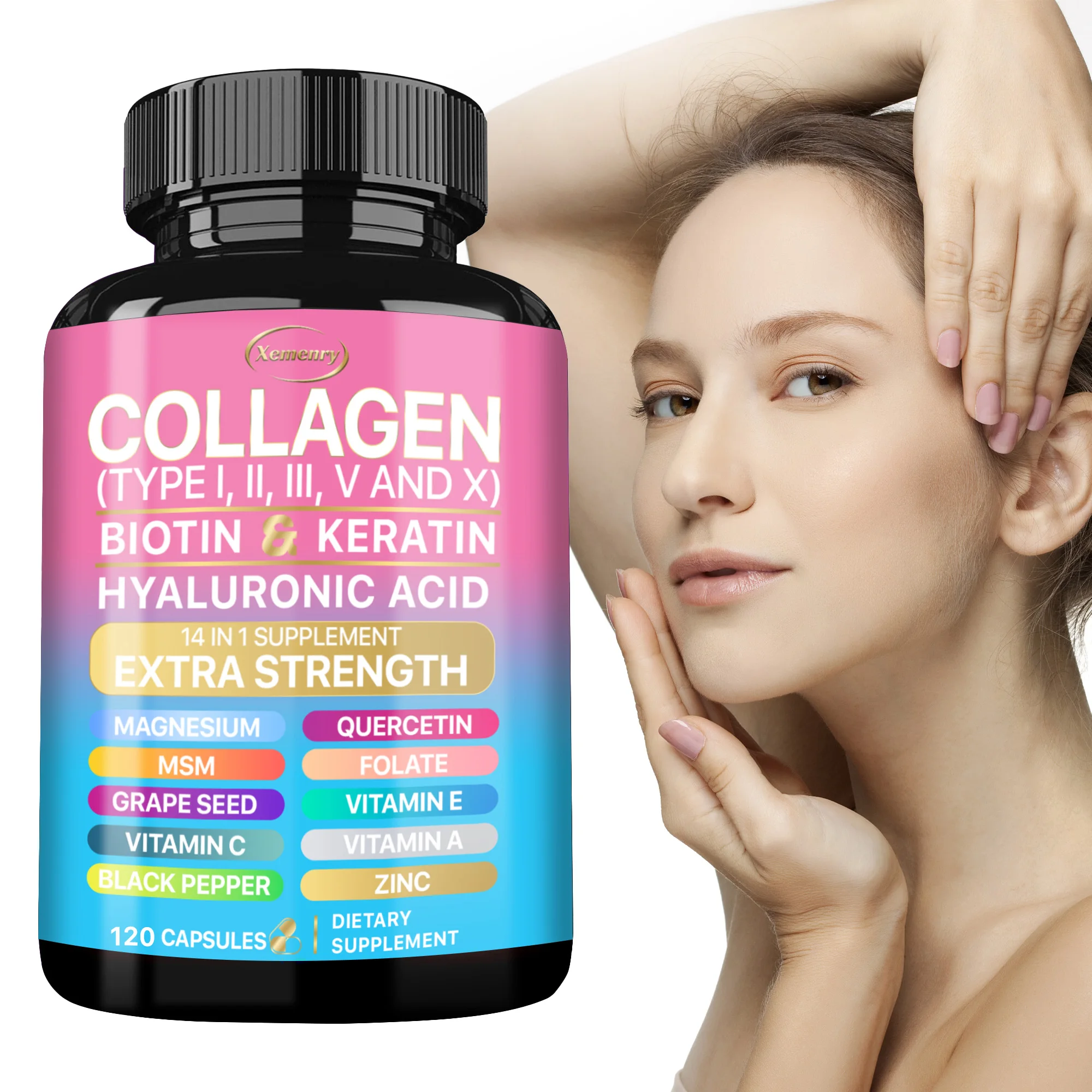 

Collagen Supplement - Anti-aging, Antioxidant, Supports Skin Health, Boosts Immunity and Maintains Overall Well-being