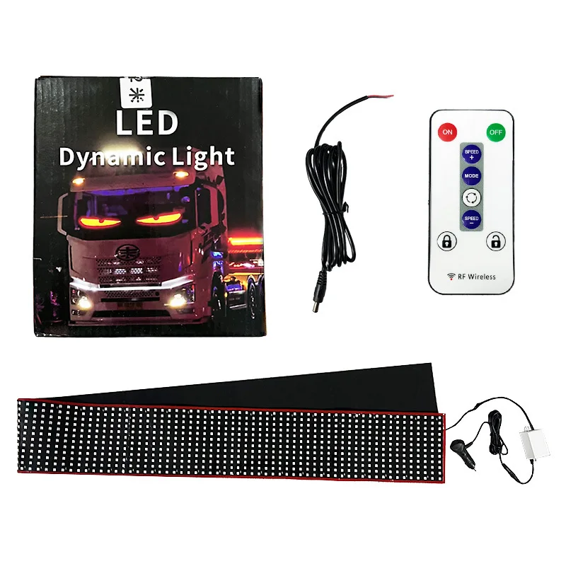 Car Flexible Led Demon Eye Display Screen Windshield Smart App Control Scrolling Devil Eyes Screen