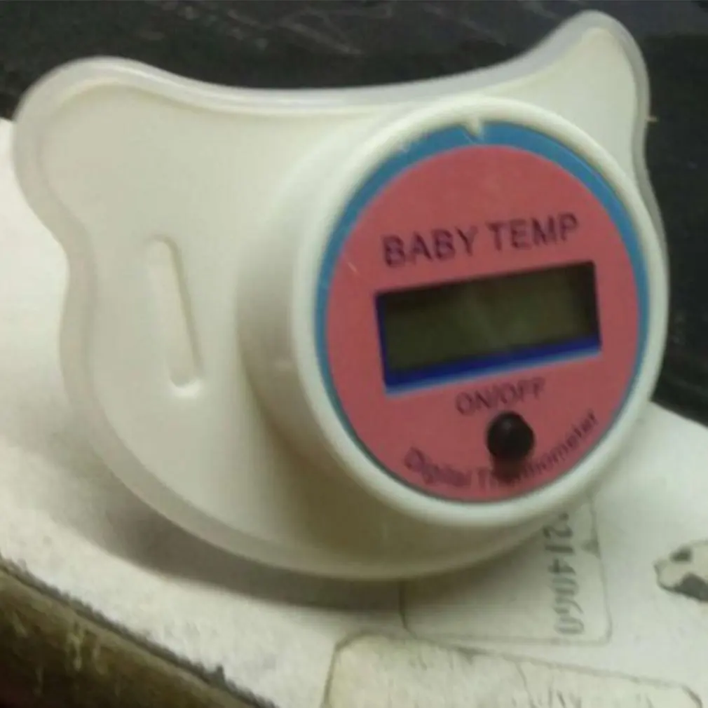 Infant Thermometer LCD Digital Infant Temperature Mouth Nipple Temp Thermometer Pacifier Thermometer