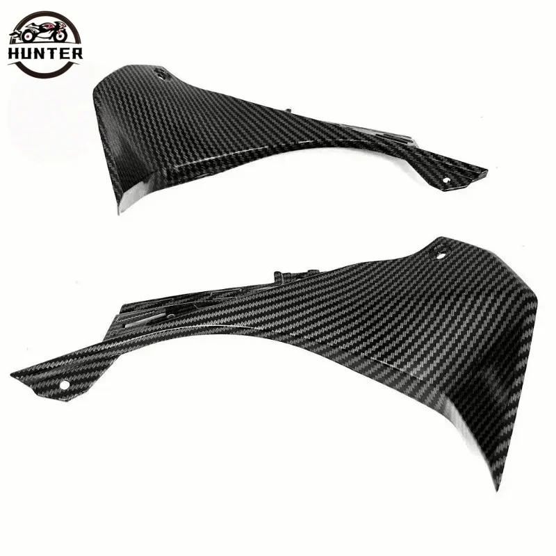 دراجة نارية الجبهة داش غطاء الهواء أنبوبة رأسية هدية لكاواساكي ZX-6R 636 2019-2022 هيدرو انخفض ألياف الكربون نمط النهاية #6