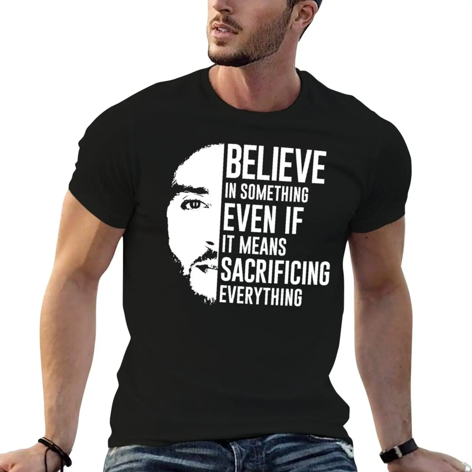 

Believe In Something Football Colin Kaepernick Men Women T-Shirt t shirts for man pack white man t shirts cotton T-Shirt