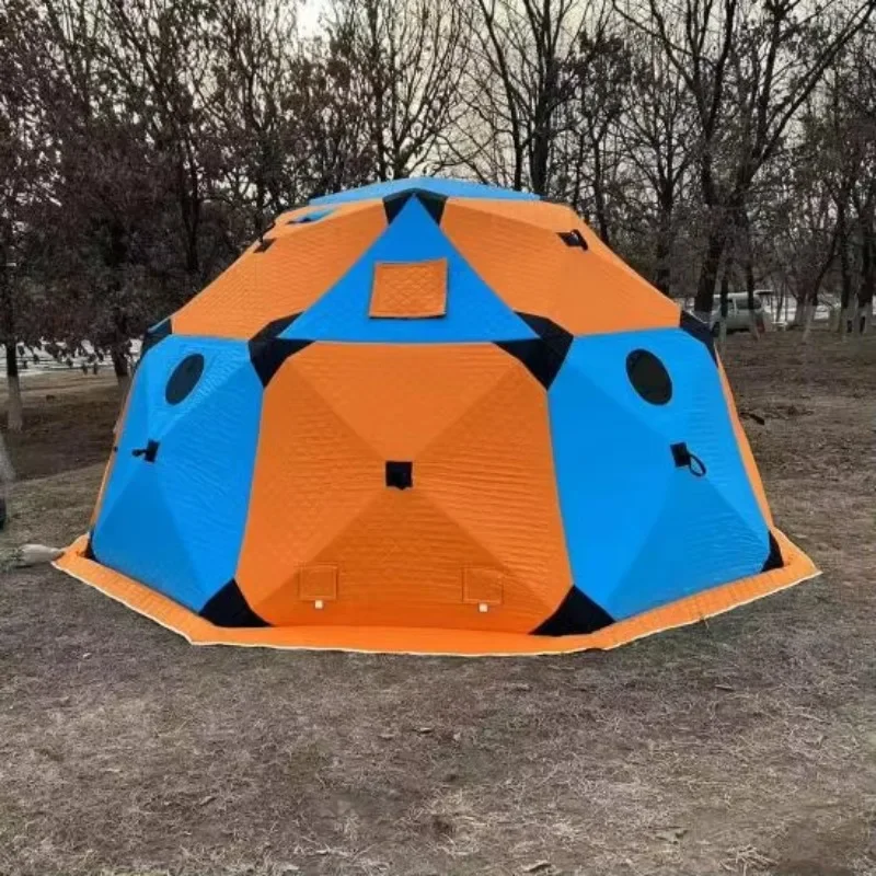 Spot product 2-4 people cold-resistant high quality leading industry extra thick cotton fishing winter pop-up tent