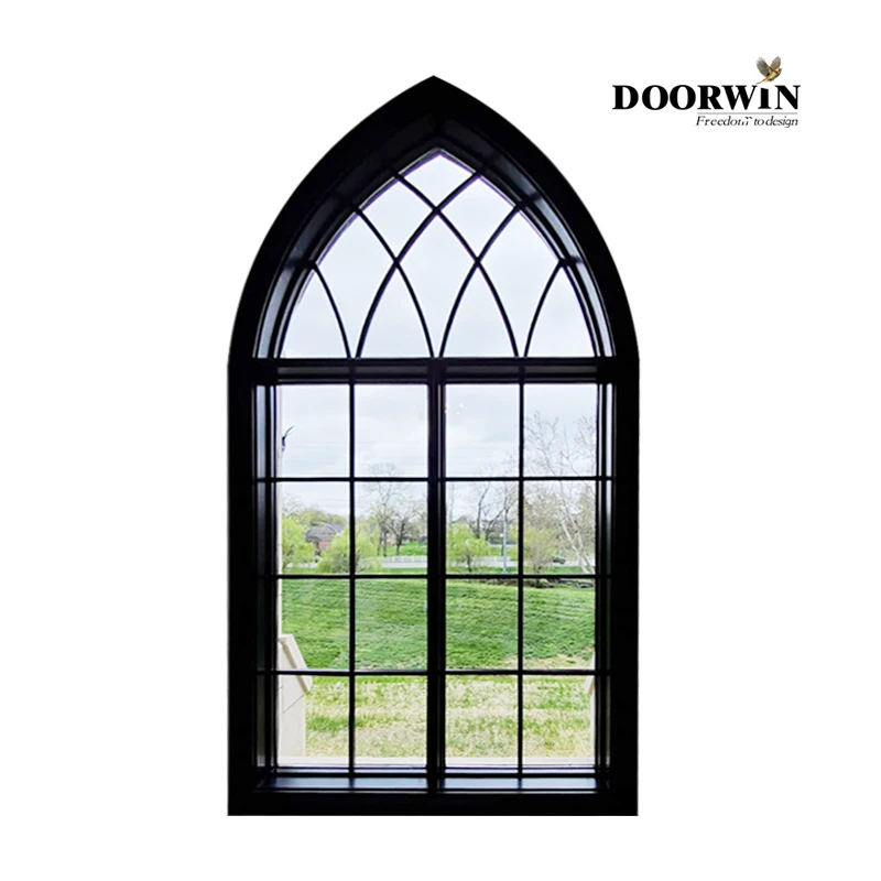 Chinese Factory Hot Sale Arch Shaped Windows With American Window Grill Design