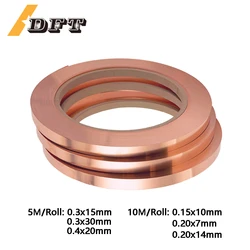 5/10M Length 0.15/0.2mm Thickness Pure Copper Strip for 18650/21700 Battery Welding Welder Machine Contractors & DIY Projects