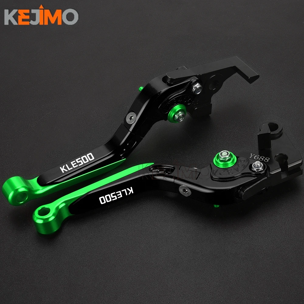 Motorcycle Handlebar Grips Adjustale Brake Clutch Lever FOR Kawasaki KLE500 KLE 500 1991-2000 2001 2002 2003 2004 2005 2006 2007
