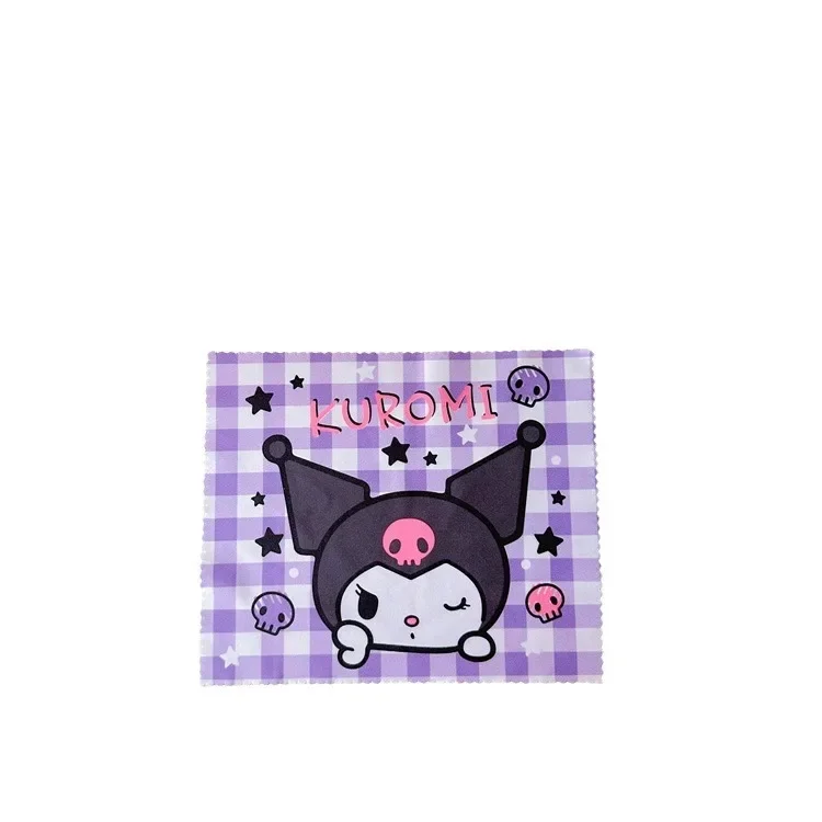 Sanrio Eyeglass Cleaning Cloths for Glasses, Cute Design Microfiber Cleaning Cloth,2 Pcs Soft Glasses Lenses Cleaner Wipe