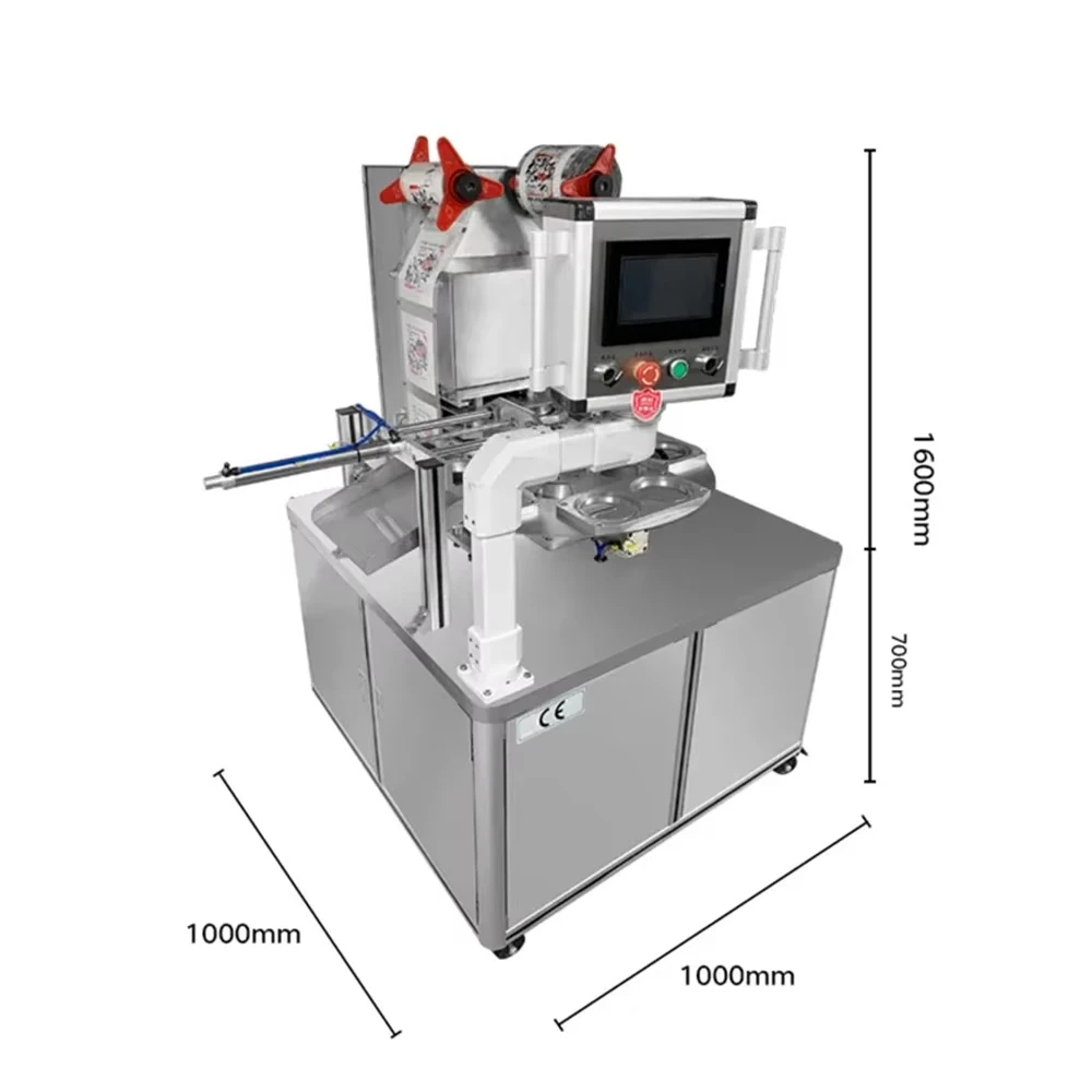 YOUXUAN Industrial Automatic Collect Round Can Bowl Cup Sealer Vacuum Sealing Machine