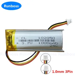 3.7V 1000mAh Replacement Battery For Sena SRL2 3-Wire 2 wires Plug 2 Pin 3 Pin SRL 2 Bluetooth Headset Helmet Headphone Battery