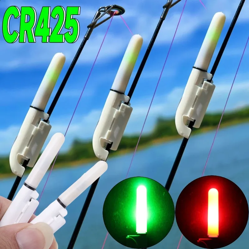 

5pcs CR425 Battery Waterproof Fishing Electronic Rod Luminous Stick Light LED Removable Float Tackle Night Rock Fishing Tools